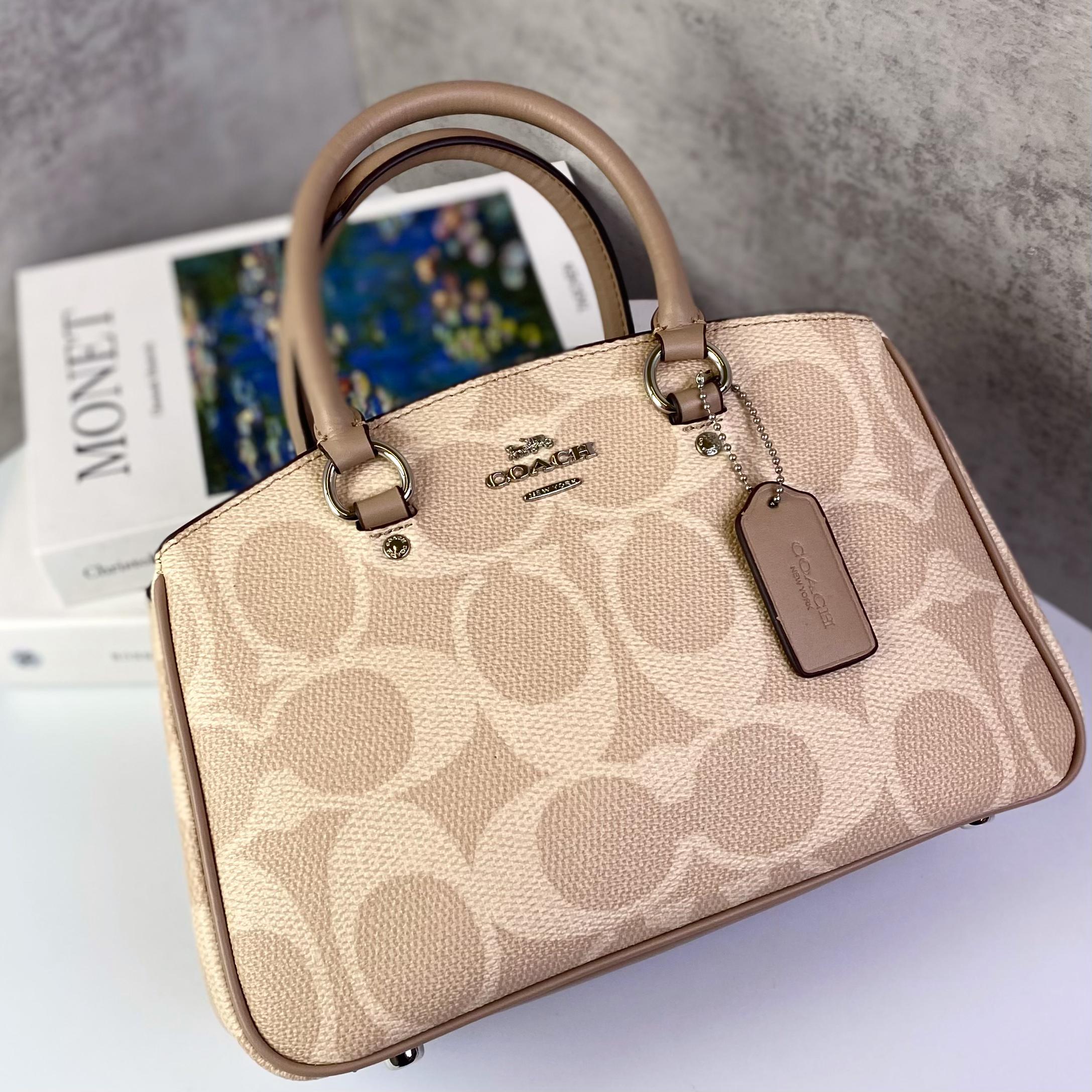 Túi Savannah Small Carryall Bag In Signature Canvas DS Beige